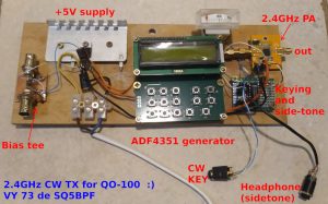Low cost operating on QO-100 CW – SQ5BPF notes